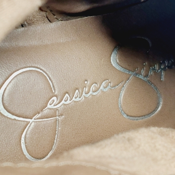 Jessica Simpson Dalisa Women's Brown Suede Leather Slip On Ankle Booties C181 - Picture 8 of 12